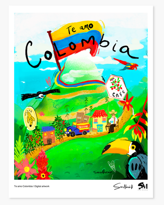 Te amo Colombia Poster