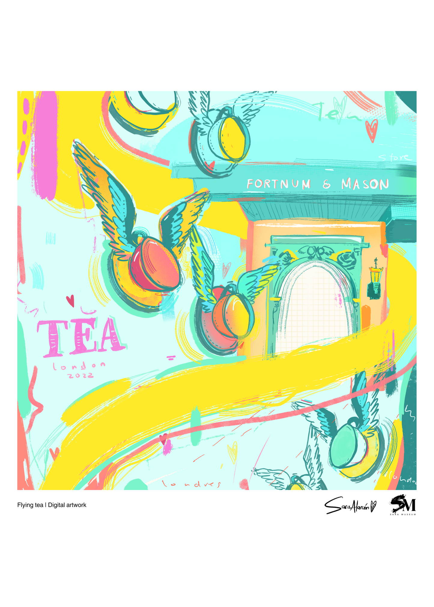 Flying tea Poster