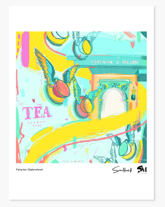 Flying tea Poster